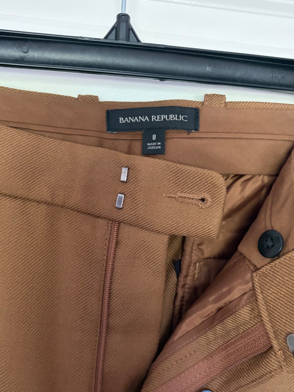 NWOT Banana Republic Women's 8 Blazer Pant Suit Set in color "Camel" 100% Wool - Picture 9 of 10